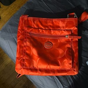 Nylon coach crossbody